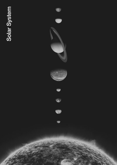 Sistema Solar - Minimal, 2023 (digital) de Florent Bodart