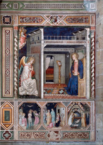 A Anunciação - Fresco de Florentine School