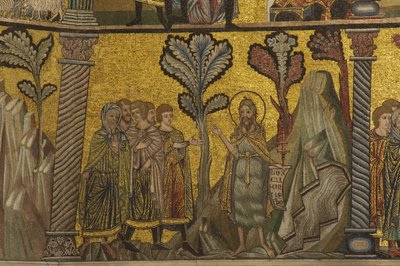 O sermão dos batistas (mosaico) de Florentine School