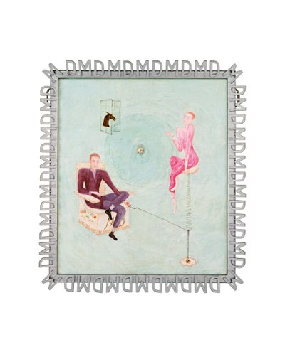 Retrato de Marcel Duchamp e Rose Sélavy (óleo sobre tela) de Florine Stettheimer