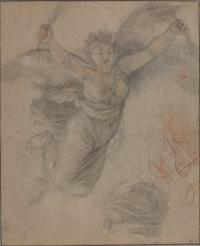 Uma figura feminina alegórica de Follower of Charles Le Brun