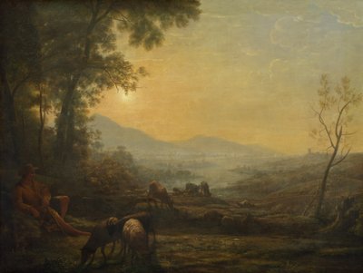 O Pastor de Follower of Claude Lorrain