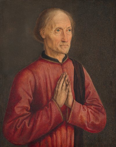 Retrato de um doador de Follower of Dirck Bouts