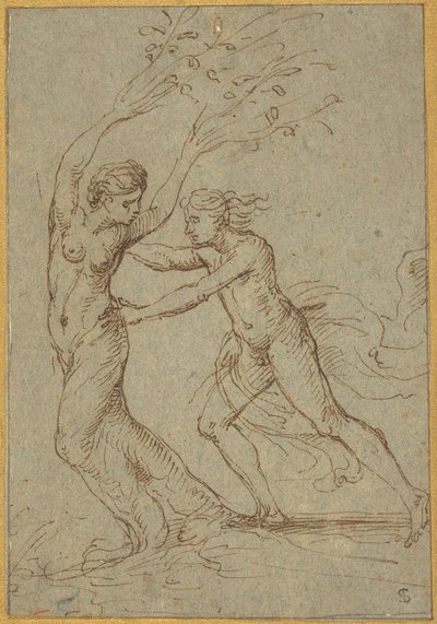 Apolo e Dafne de Follower of Giulio Romano