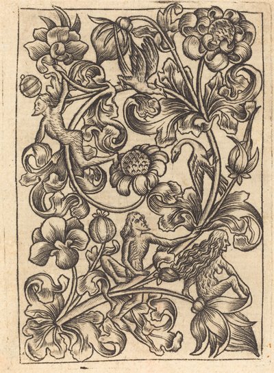 Ornamento com Folclore Selvagem de Follower of Master E.S.