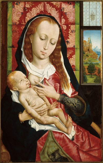 A Virgem e o Menino de Follower of Rogier van der Weyden
