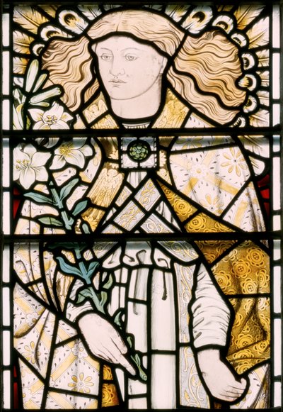 Arcanjo Miguel, 1862 (vitral) de Ford Madox Brown