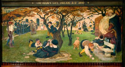 A vida de Chetham Sonho de 1640 d.C. de Ford Madox Brown