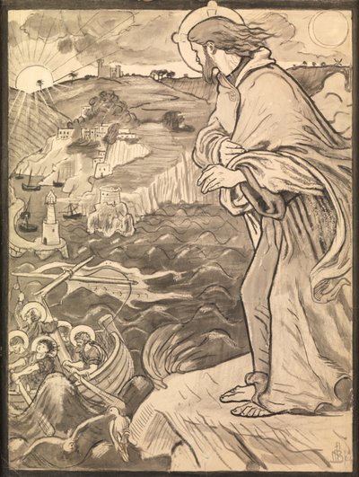 Cristo Vê os Discípulos Trabalhando no Remo de Ford Madox Brown