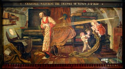 Crabtree observando o trânsito de Vénus em 1639 d.C. de Ford Madox Brown