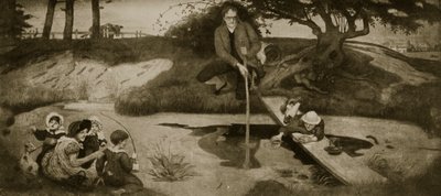 Dalton coleciona Marsh Gas, ilustração da &39;Hutchinson&39;s Story ofthe British Nation&39;, c.1923 de Ford Madox Brown