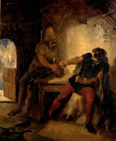 Manfred na cabana dos caçadores da camurça, c.1850 de Ford Madox Brown