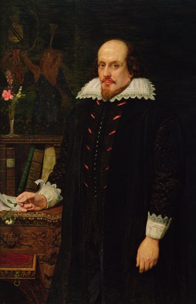 Retrato de William Shakespeare (1564-1616) 1849 (óleo sobre tela) de Ford Madox Brown