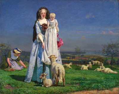Bonitos cordeiros a balir de Ford Madox Brown
