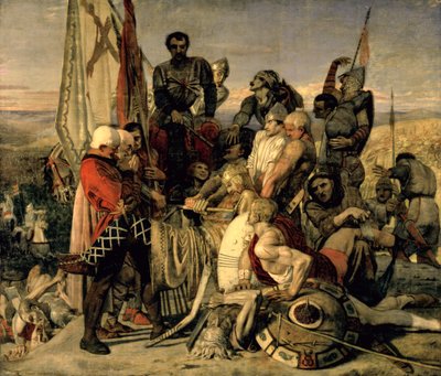 O corpo de Haroldo apresentado a Guilherme, o Conquistador de Ford Madox Brown