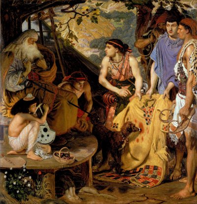 O casaco de várias cores de Ford Madox Brown