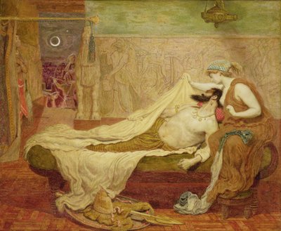 O sonho de Sardanapalus de Ford Madox Brown