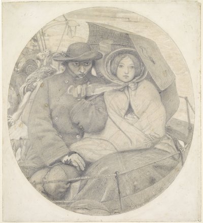 O Último de Inglaterra - Desenho animado de Ford Madox Brown