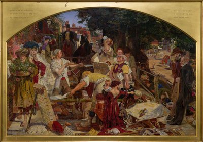 Trabalho, 1863. de Ford Madox Brown