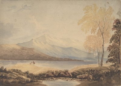Paisagem de Lakeland, início do século XIX. de Formerly attributed to Copley Fielding.