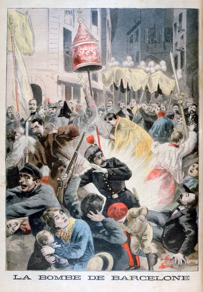 Uma bomba em Barcelona, 1896 de Fortuné Méaulle