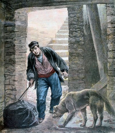 Um crime na Rue Botzaris, Paris, 1892 de Fortuné Méaulle