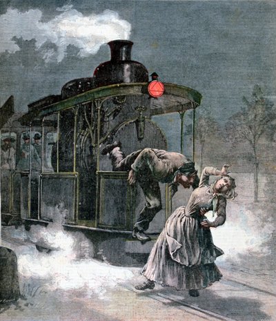 Acidente na linha ferroviária de Marly-le-Roi, França, 1891 de Fortuné Méaulle