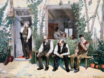 Nos Barbeiros, 1895 de Fortuné Méaulle