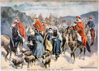 Vitória francesa no sul da Argélia, 1897 de Fortuné Méaulle