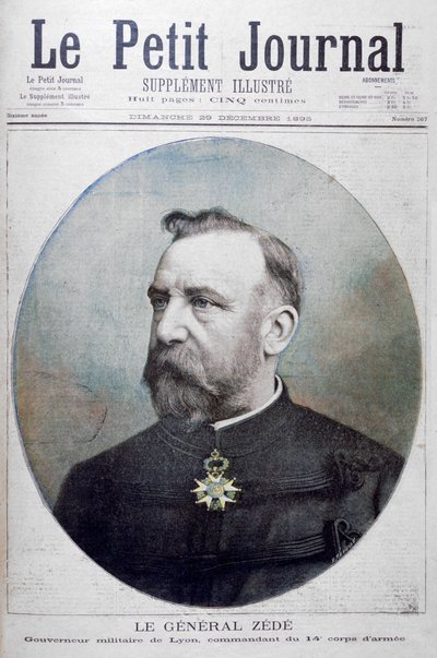 General Zede, governador militar de Lyon, França, 1895 de Fortuné Méaulle
