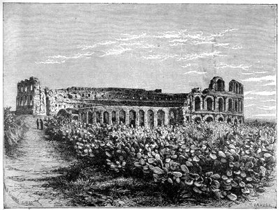 O anfiteatro de El Jemm, c1890. de Fortuné Méaulle