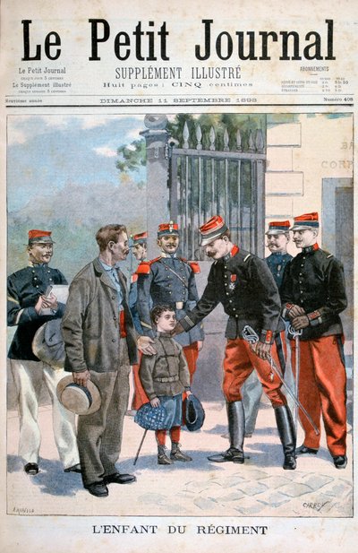 A criança do regimento, 1898 de Fortuné Méaulle
