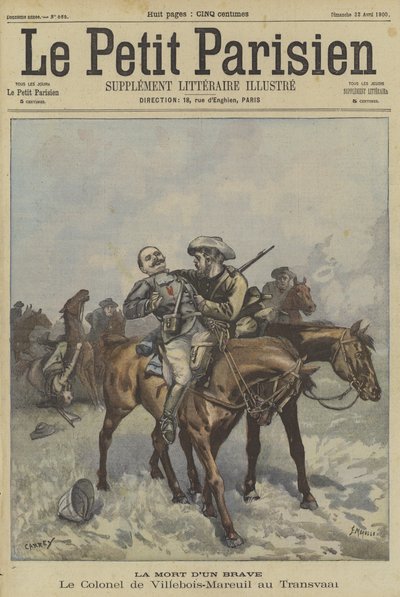 Morte do Coronel Villebois-Mareuil no Transvaal de Fortune Louis Meaulle