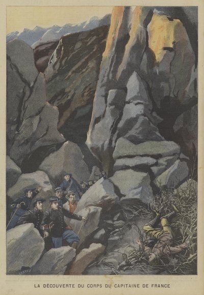 Descoberta do corpo do capitão de France de Fortune Louis Meaulle