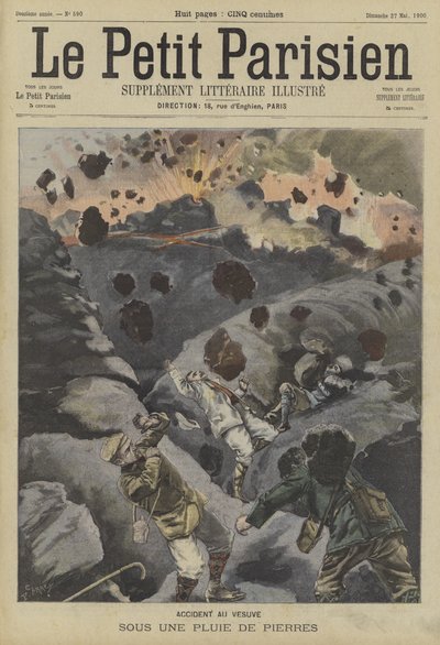 Erupção do Monte Vesúvio de Fortune Louis Meaulle