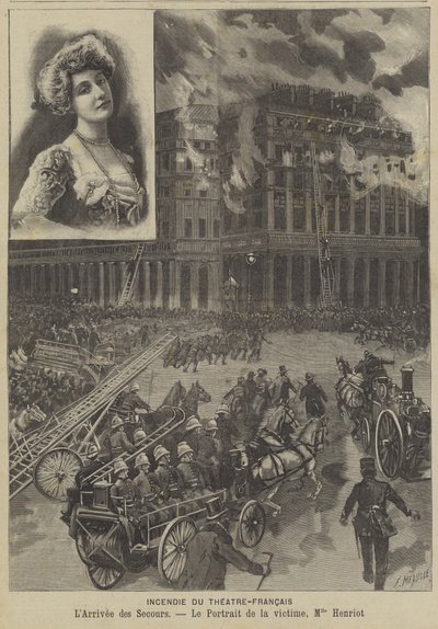 Fogo no Theatre-Francais, Paris de Fortune Louis Meaulle