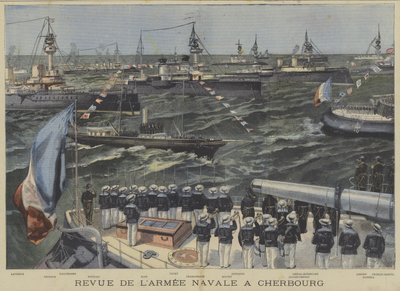 Revisão da Marinha Francesa em Cherbourg de Fortune Louis Meaulle