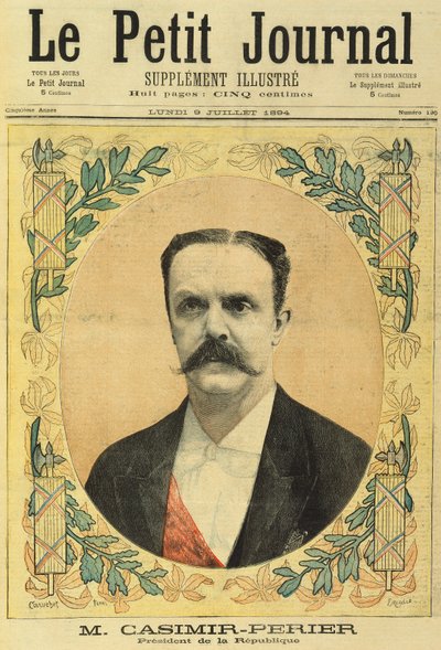 Jean Casimir-Perier (1847-1907) de The Little Journal, 9 de julho de 1894 de Fortune Louis Meaulle