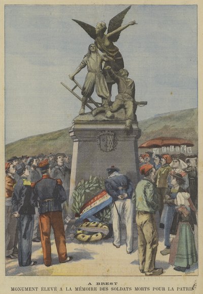 Monumento erguido em Brest em memória dos soldados franceses que deram suas vidas pela nação de Fortune Louis Meaulle