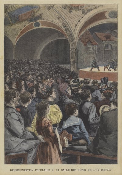 Atuação popular no Salão do Festival da Exposição Universelle 1900, Paris de Fortune Louis Meaulle