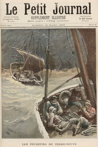 Pescadores da Terra Nova, de &39;Le Petit Journal&39;, 19 de março de 1892 de Fortune Louis Meaulle and Henri Meyer