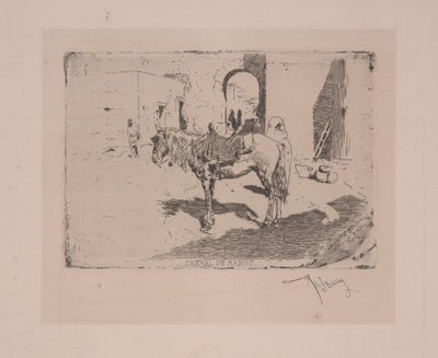 Cavalo de marrocos de Fortuny y Carbó