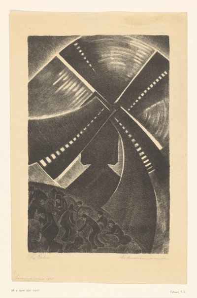 E abaixo estavam as pessoas (título original sobre o objecto) de Fré Cohen (signed by artist)