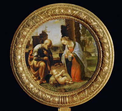 Adorar a criança ... de Fra (1472-1517) Bartolomeo