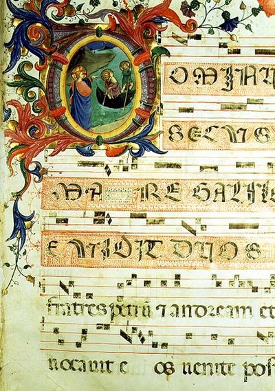 Sra. 558 f.9r Historiated 