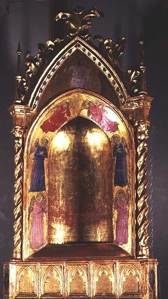 Tabernáculo com Cristo e os Anjos de Fra (c.1387 1455) Angelico