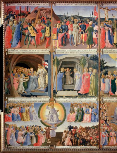 Vida de Cristo, Armadio degli Argenti. (Tempera sobre madeira de Fra  Angelico