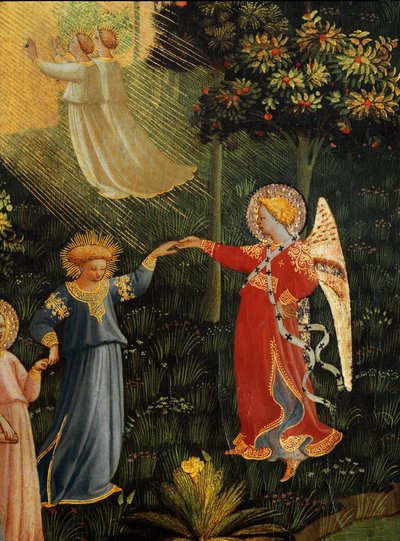 Das Jüngste Gericht: Der Tanz der Auserwählten im Paradies von Fra  Angelico