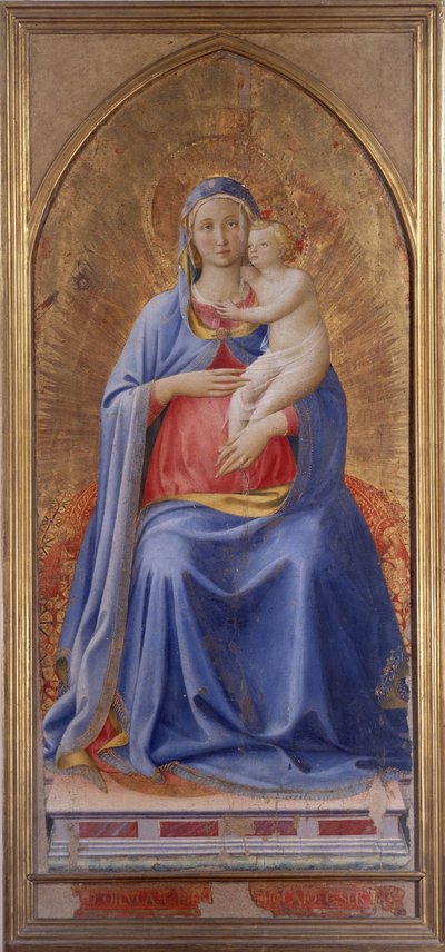 A virgem com criança - 1430 de Fra  Angelico