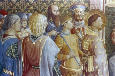 A condenação de São Lourenço pelo Imperador Valeriano de Fra (c.1400 55) Angelico